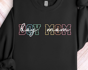 Sweatshirt jongen moeder, mama-shirt, neon mama-shirt, mama-sweatshirt, Moederdagcadeau, kraamcadeau, lente-shirt moeder, moderne moeder cadeau