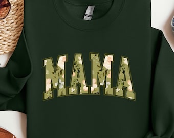 Mamasweatshirt, mamasweatshirt, mama-shirt bloemen, shirt Varsity Mom, shirt mama ronde hals, shirt trotse moeder, Moederdagcadeau, schattige bloemenmoeder