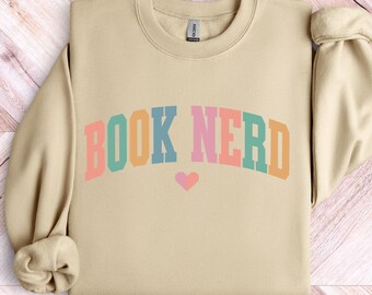 Sweatshirt boekennerd, bibliothecaris boekshirt, shirt boekenliefhebber, leesgrage merchandise-sweater, boeknerd ronde hals
