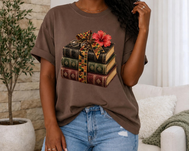 Bookish Juneteenth Tee, Literary Black History Shirt, 1865 Reader Shirt, Librarian Juneteenth Gift