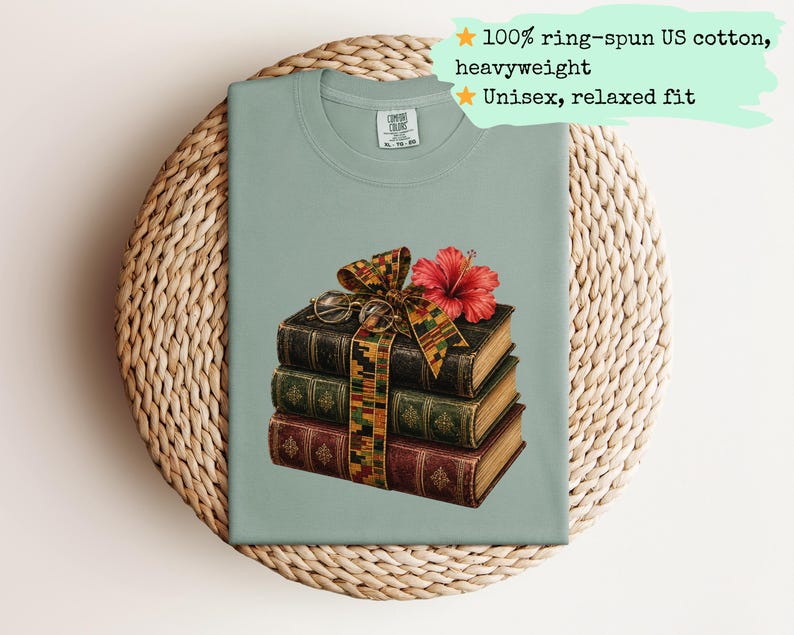 Bookish Juneteenth Tee, Literary Black History Shirt, 1865 Reader Shirt, Librarian Juneteenth Gift