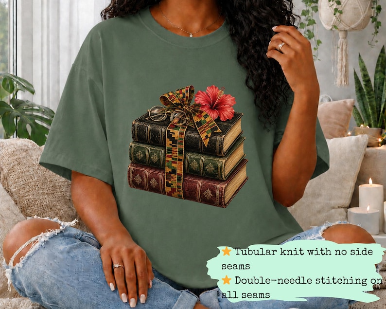 Bookish Juneteenth Tee, Literary Black History Shirt, 1865 Reader Shirt, Librarian Juneteenth Gift