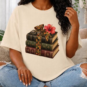 Bookish Juneteenth Tee, Literary Black History Shirt, 1865 Reader Shirt, Librarian Juneteenth Gift