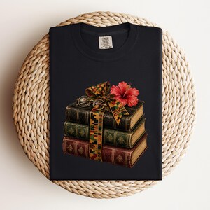 Bookish Juneteenth Tee, Literary Black History Shirt, 1865 Reader Shirt, Librarian Juneteenth Gift