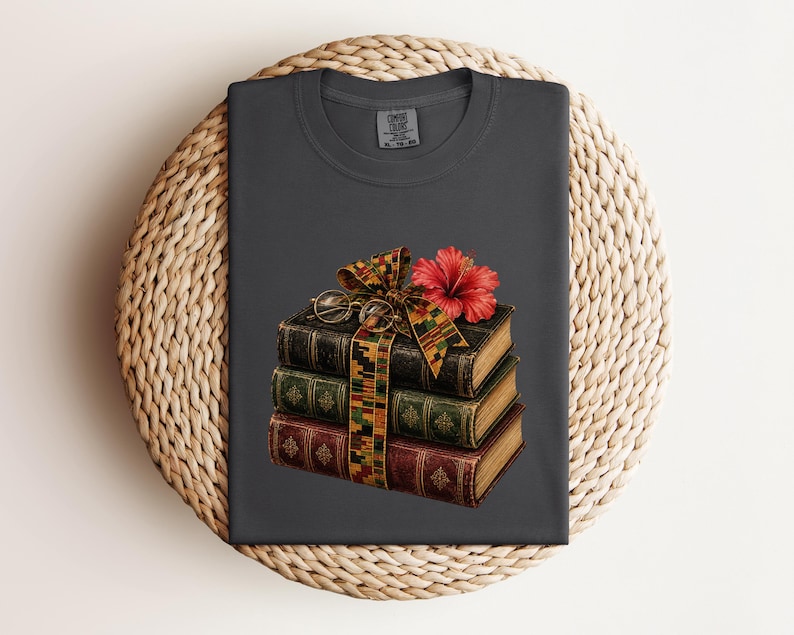 Bookish Juneteenth Tee, Literary Black History Shirt, 1865 Reader Shirt, Librarian Juneteenth Gift
