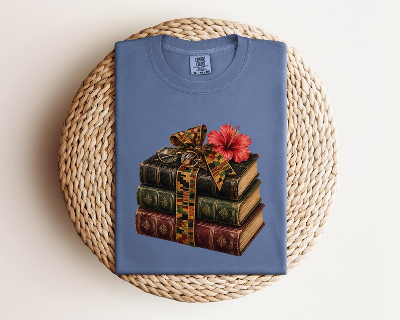 Bookish Juneteenth Tee, Literary Black History Shirt, 1865 Reader Shirt, Librarian Juneteenth Gift