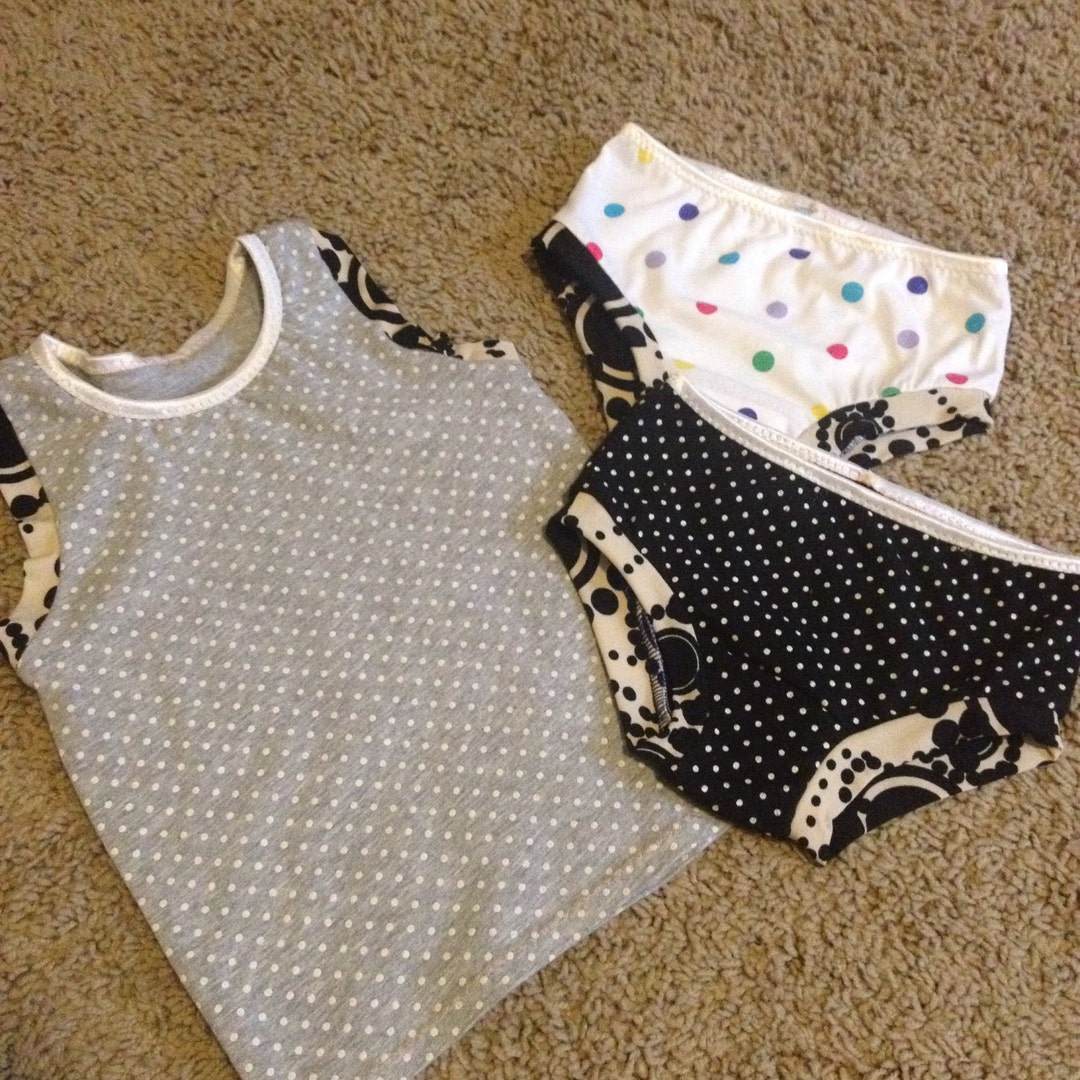 Girls Racerback Tank and Undies Set Size 3/4 Ready to Ship - Etsy
