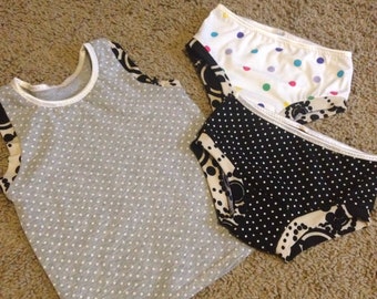 Girls Racerback Tank and Undies Set Size 3/4 - Ready to Ship