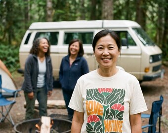 Floral Graphic T-Shirt: Love Nature Unisex Tee