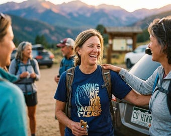 Bring Me to the Mountains, Please — Garment-Dyed Heavyweight Graphic Tee