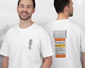 Telemark Skiing Prescription Bottle Graphic T-Shirt