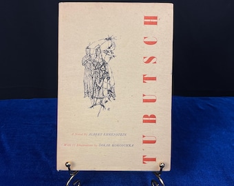 Tubutsch Book - Oskar Kokoschka Illustrations, Expressionist Novel