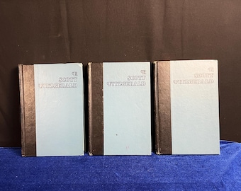 1950s F. Scott Fitzgerald Hardcover Book Set – Gatsby, Paradise, Tycoon