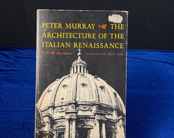 The Architecture of the Italian Renaissance by Peter Murray - Etsy