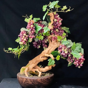 Bonsai artificial bonsai grape tree grape vine indoor plant faux tree artificial plant flowers arrangements home decorations interior design