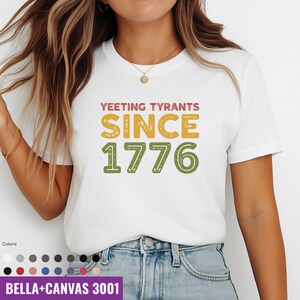 FDT 1776 Bella+Canvas Tee: Pro-Democracy Patriotic T-Shirt