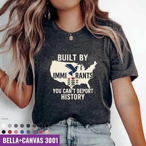Built by Immigrants Shirt, You Can t Deport History, Political Statement Tee, Anti Racism T-shirt, Immigrant Rights Protest, liberal shirt