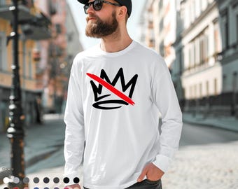 Camiseta de manga comprida No Kings America: Camiseta política anti-MAGA