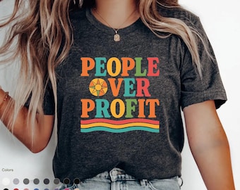 Political Protest Unisex Tee, Activism Shirt, People Over Power, Social Justice Clothing, Protester Gift