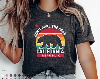 Camiseta gráfica "No toques al oso": California Republic Shirt
