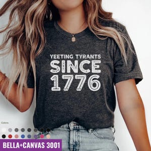 FDT 1776 Bella+Canvas Tee: Pro-Democracy Patriotic T-Shirt