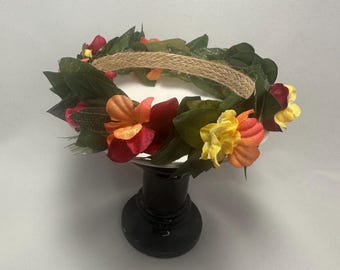 Muñeca hawaiana Lei Po'o Head Lei / Corona de pelo / Corona de flores para muñeca de moda