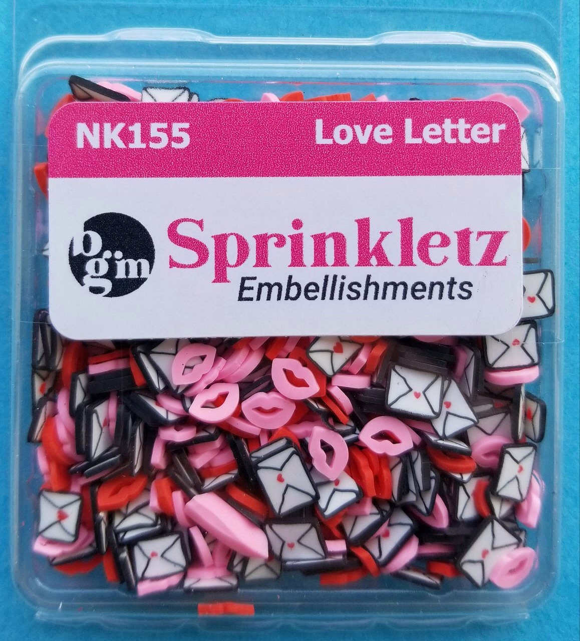 Buttons Galore Sprinkletz Embellishments for Crafts, Tiny Polymer Clay  Shapes & Unique Designs - Love Letter- 3 Pack