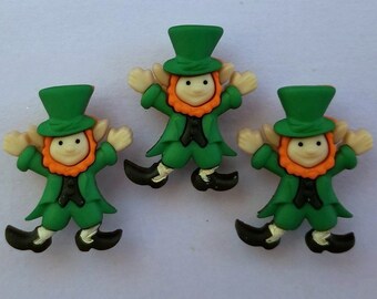 50pc Gold Plated St Patricks Day Leprechaun Charms 6911 50pc Gold Plated St Patricks Day Leprechaun Charms 6911