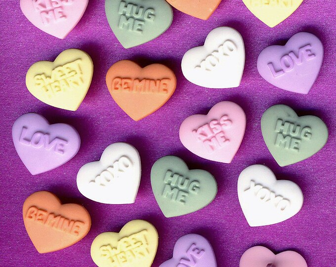 CANDY KISSES Pastel Love Hearts Valentine's Day Novelty Dress It up