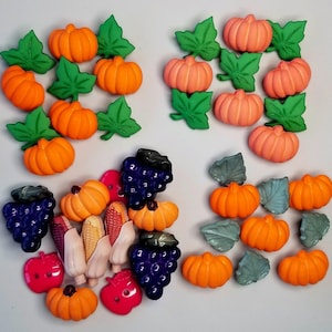 クラフトボタン カボチャの収穫 ハロウィン 秋 感謝祭 ごちそう フェスティバル フルーツ 野菜 ガーデン 農場 裁縫 ジュエリー カード作り