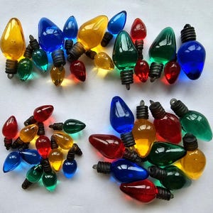 Charms créatifs LUMIÈRES À L'ANCIENNE LUMIÈRE DE Réveillon de Noël Décoration à suspendre Couture Bijoux Fabrication de cartes Pendentifs Boutons miniatures à gogo