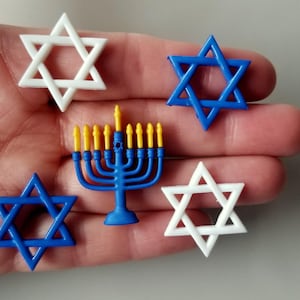 Décorations artisanales Hanoucca Bougie menorah Etoile de David pour Hanoucca fabrication de cartes juives