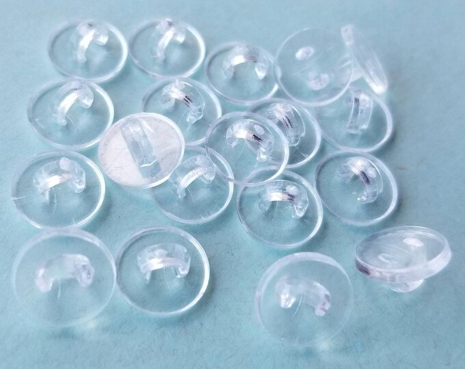 ACRYLIC BUTTON SHANKS Turn Flat Backed Embellishments and Flatback ...