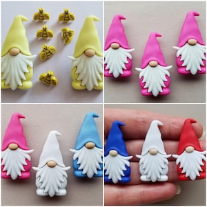 Artisanat de boutons GNOMEs Nain sorcier gonk couture tricotage fabrication de cartes bourdon patriotique États-Unis Royaume-Uni Australie Fantaisie artisanat magique