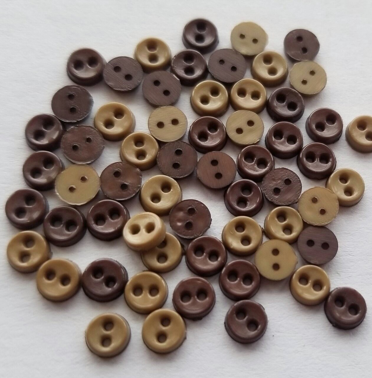 B019 Mini 3mm 4mm Metal Buttons Doll Clothes Sewing Craft Supply