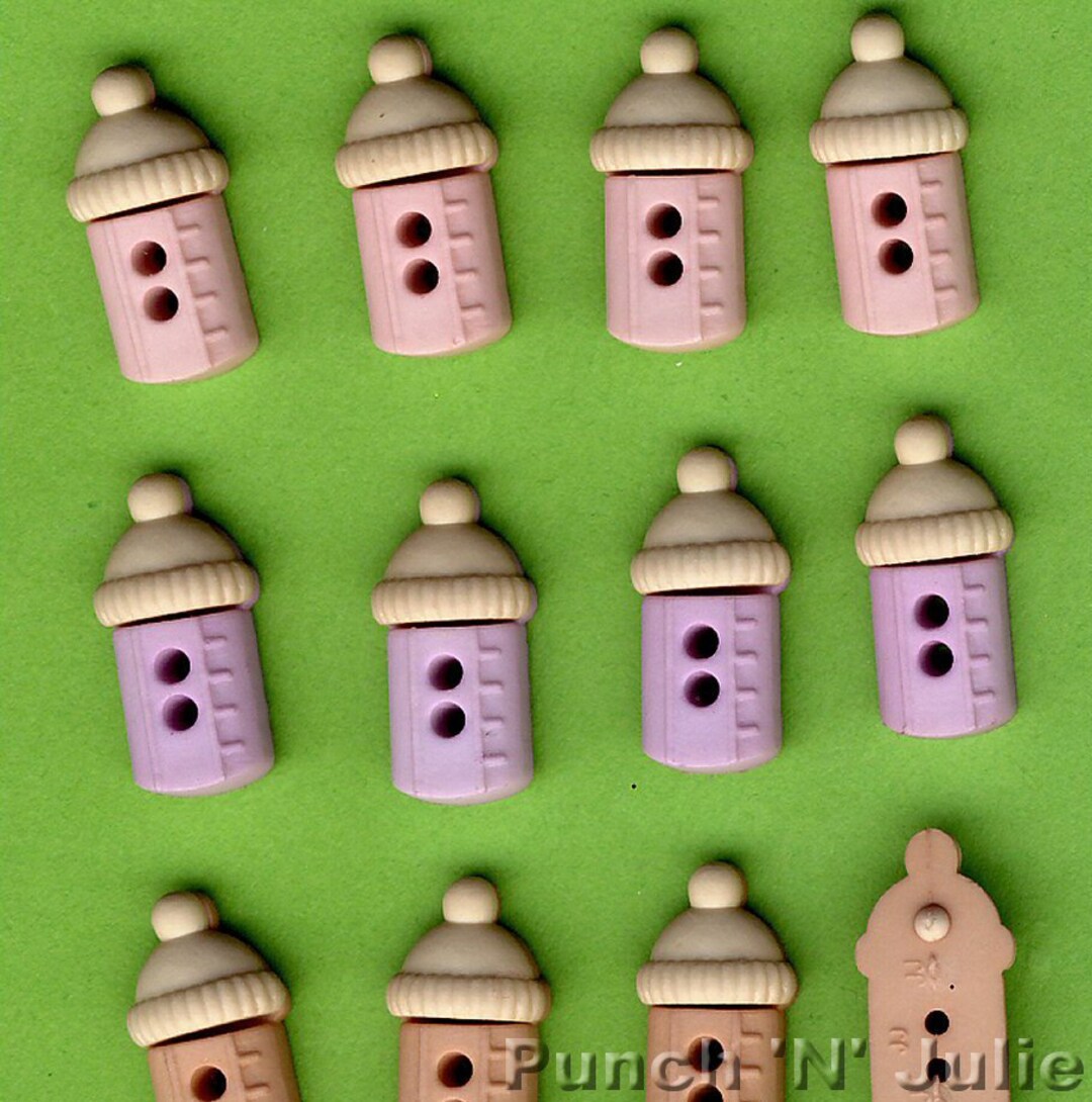 Sew Cute BABY BOTTLES GIRL Milk Drink Novelty Dress It up Sewing Craft Buttons Card Making Etsy