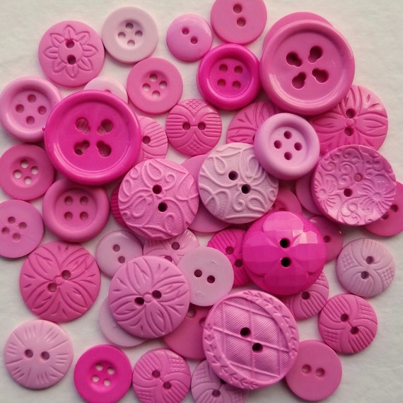 Light Pink Buttons for Sewing and Crafts