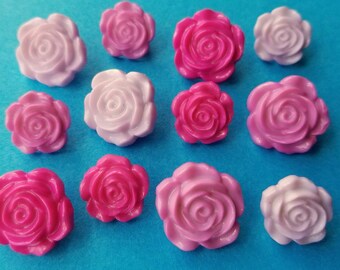 what is a paper dress Craft Buttons Stop and SMELL THE ROSES Flower Pink Rose Garden Petal Dress It Up