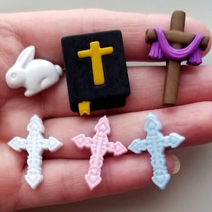 Artisanat boutons CROIX BIBLIQUE DE L'ÉGLISE Jésus dieu chrétien Pâques Noël Vendredi saint fabrication de cartes couture tricot croix religieuses artisanat