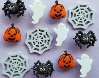 4 Pack Halloween Pumpkin & Spider Web Headband Fancy Dress Trick or Treat Mask