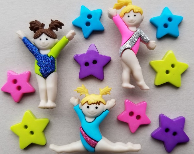 TINY TUMBLERS Gymnastics Olympics Sport Girl Novelty Dress It up Craft