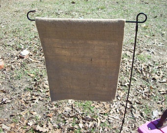 24 SINGLE SIDED WHOLESALE handmade Blank Garden Flags Burlap