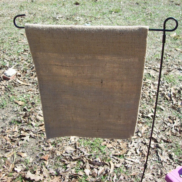 3 WHOLESALE handmade Blank Garden Flags Burlap