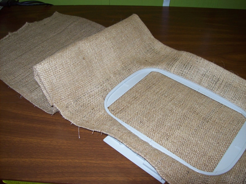 12 WHOLESALE handmade Blank Garden Flags Burlap image 5