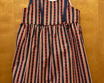 RTS size 4 Custom Boutique SUNDRESS Apples, back to school