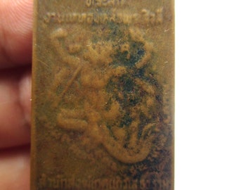 Vecchio autentico, benedetto Hanuman thailandese Signore della scimmia, ciondolo amuleto del monaco Muay Thai, collana da colpo di boxe thailandese