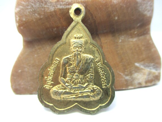 Rare Unique Auth Thai Blessed Buddha Back Hermit A Amulet - Thai Blessed Buddha Pendant Rare Unique Auth Thai Blessed Buddha Back Hermit A Amulet - Thai Blessed Buddha Pendant