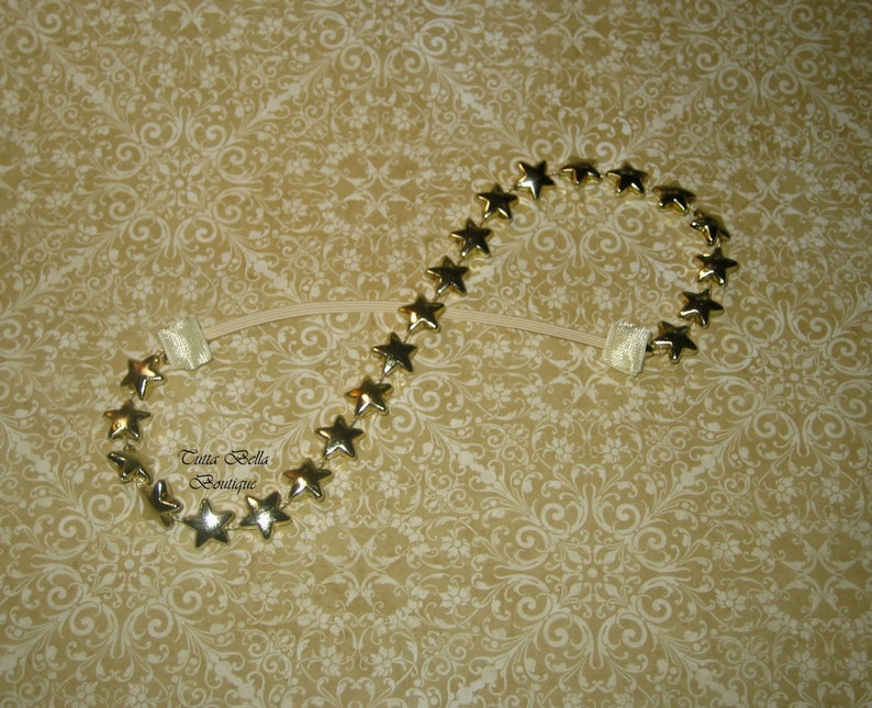 Baby Halo Headband Gold Star Headband Adult Headband Toddler Headband Gold Metallic Star Boho Headband Newborn Headband Gold Star Halo