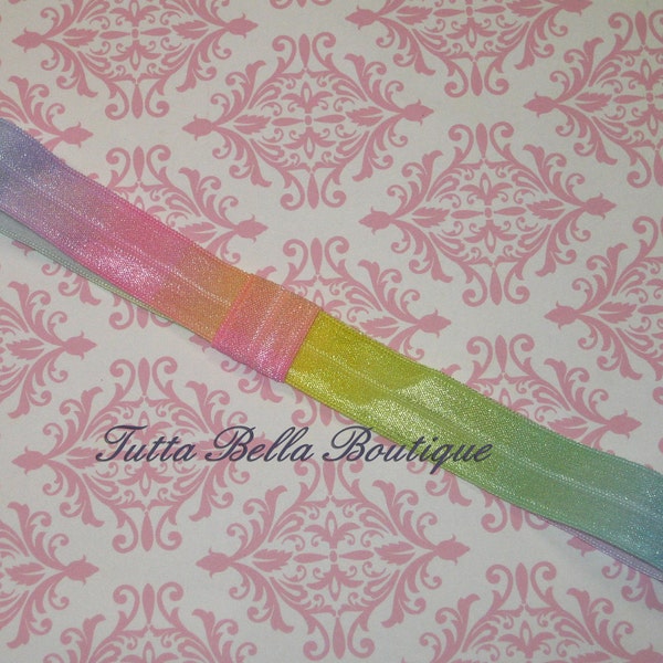 Tie Dye Rainbow Headband - Interchangeable Soft Stretchy Headband for Newborn Babies - Toddlers - Little Girls