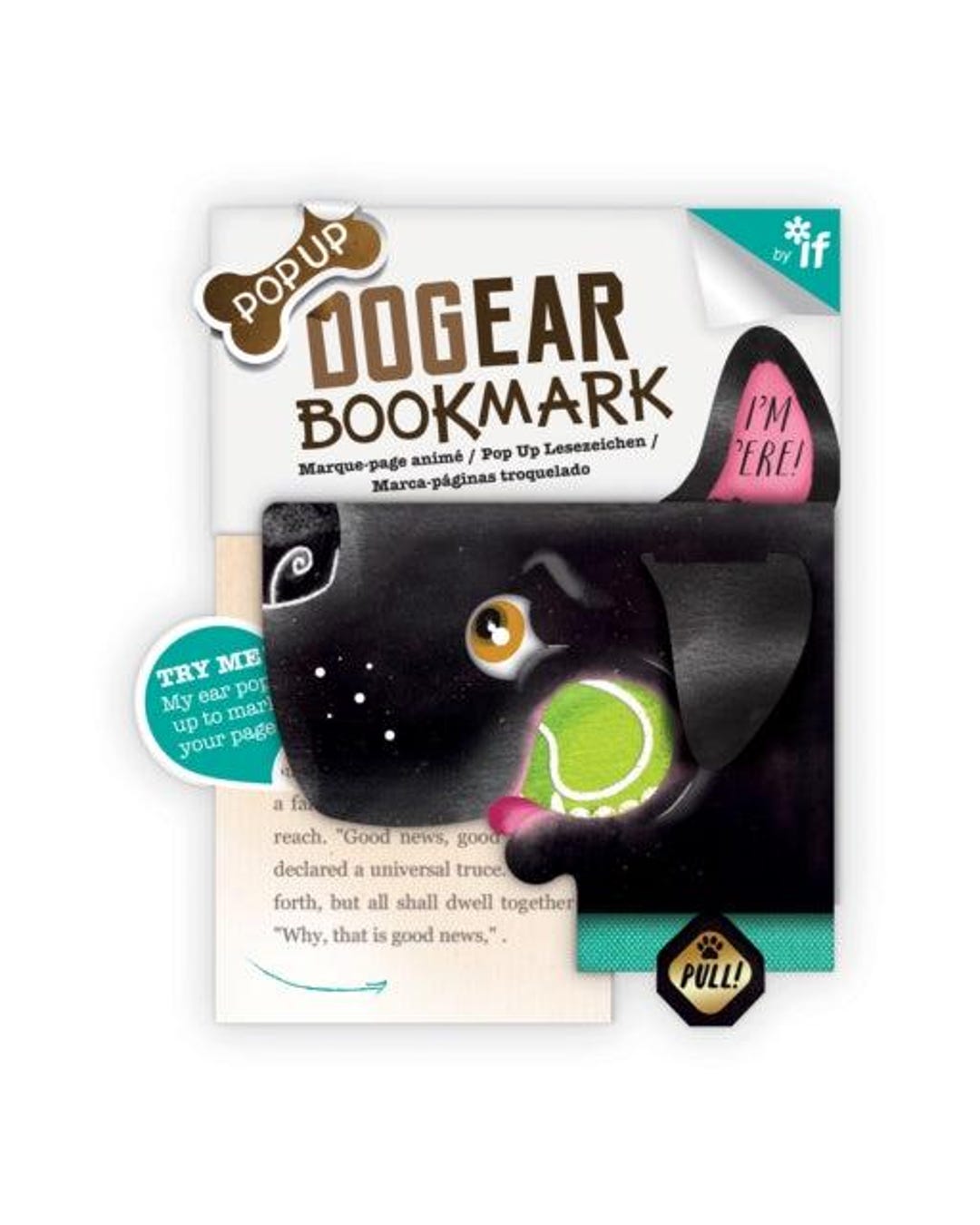 Labrador Bookmark Dog Ear Pop up Bookmarks - Diana (black Labrador) - Etsy